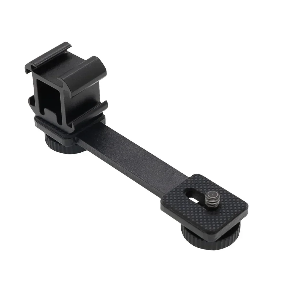 Light Stand Metal Extension Bar 3 Cold Shoe Mounts for Flash LED light Zhiyun Smooth 4/DJI OSMO/Vimble 2 Gimbal LED Light BY-MM1 Microphone light stand photographic light stand tripod mount adapter