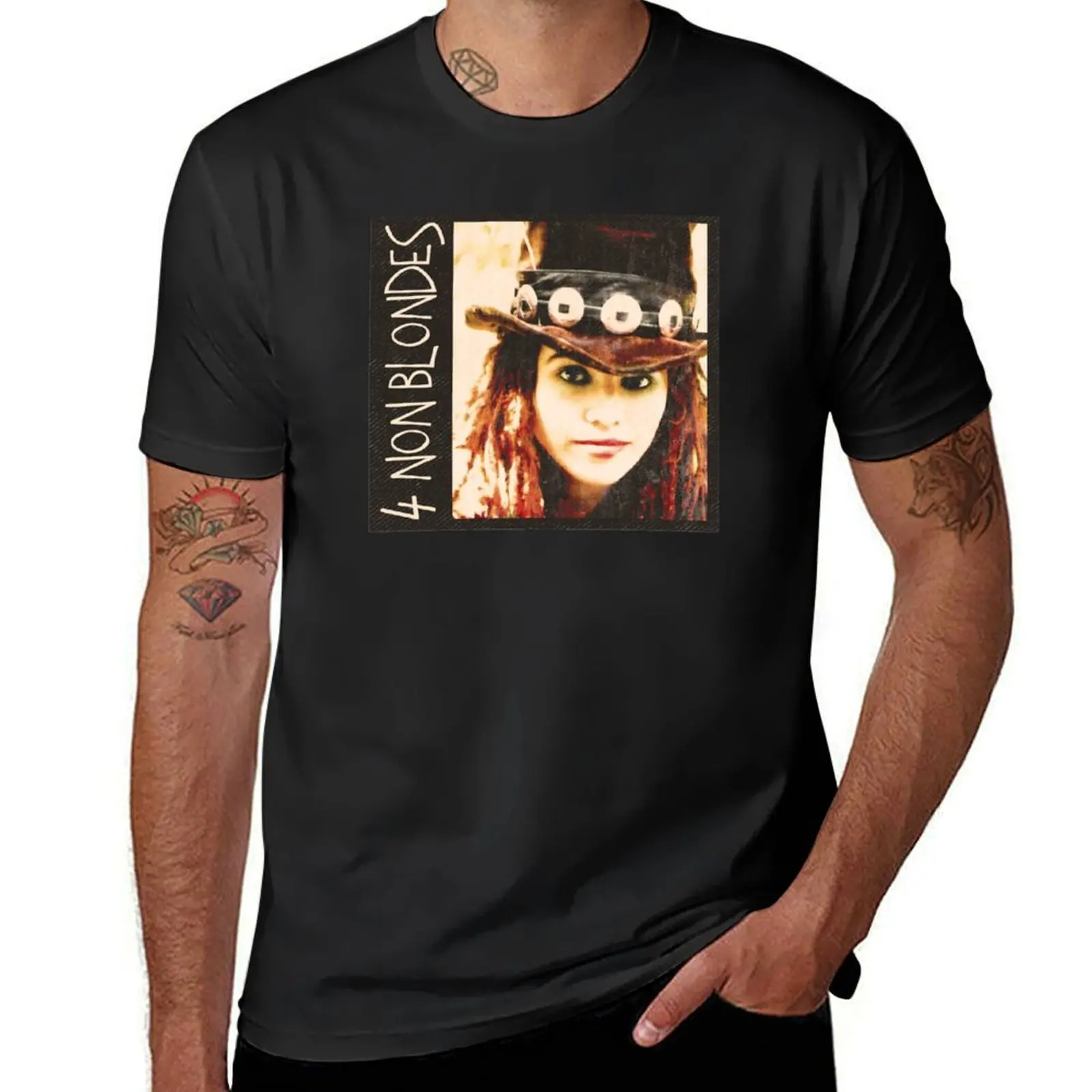 4 non blondes T-Shirt summer clothes cute clothes boys animal print quick-drying t shirts for men