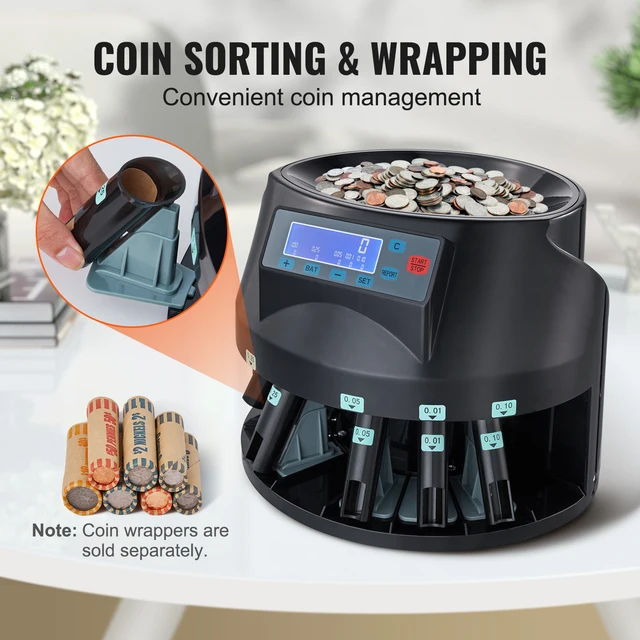 SucceBuy 230/300 Coins/Min USD Coin Sorter Counter Professional Electric Automatic Machine LED Display for School Shop Bank Home 5 SucceBuy 230/300 Coins/Min USD Coin Sorter Counter Professional Electric Automatic Machine LED Display for School Shop Bank Home 5