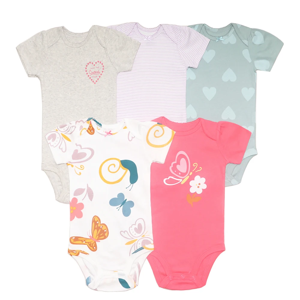 5Pcs Dinosaur Baby Bodysuits 2