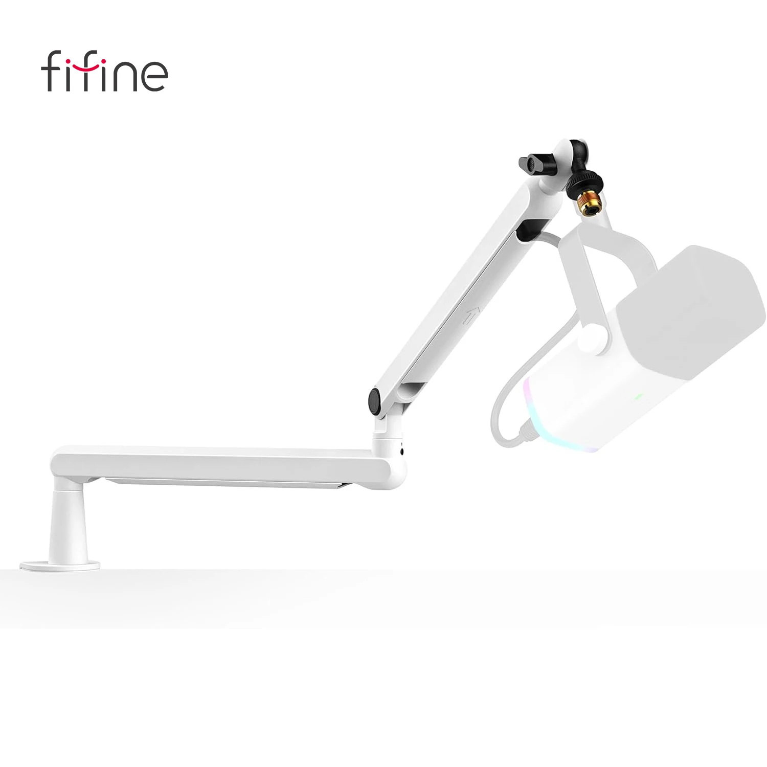 FIFINE ロープロファイル ブーム アーム マイク スタンド デスク