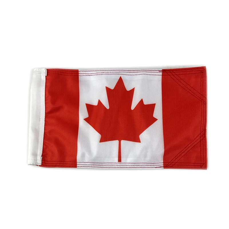 Panical Canada Black Passenger Rear Trunk Flag Set Flagpole Kit For Honda Gold Wing Tour GL1800 2018-2024
