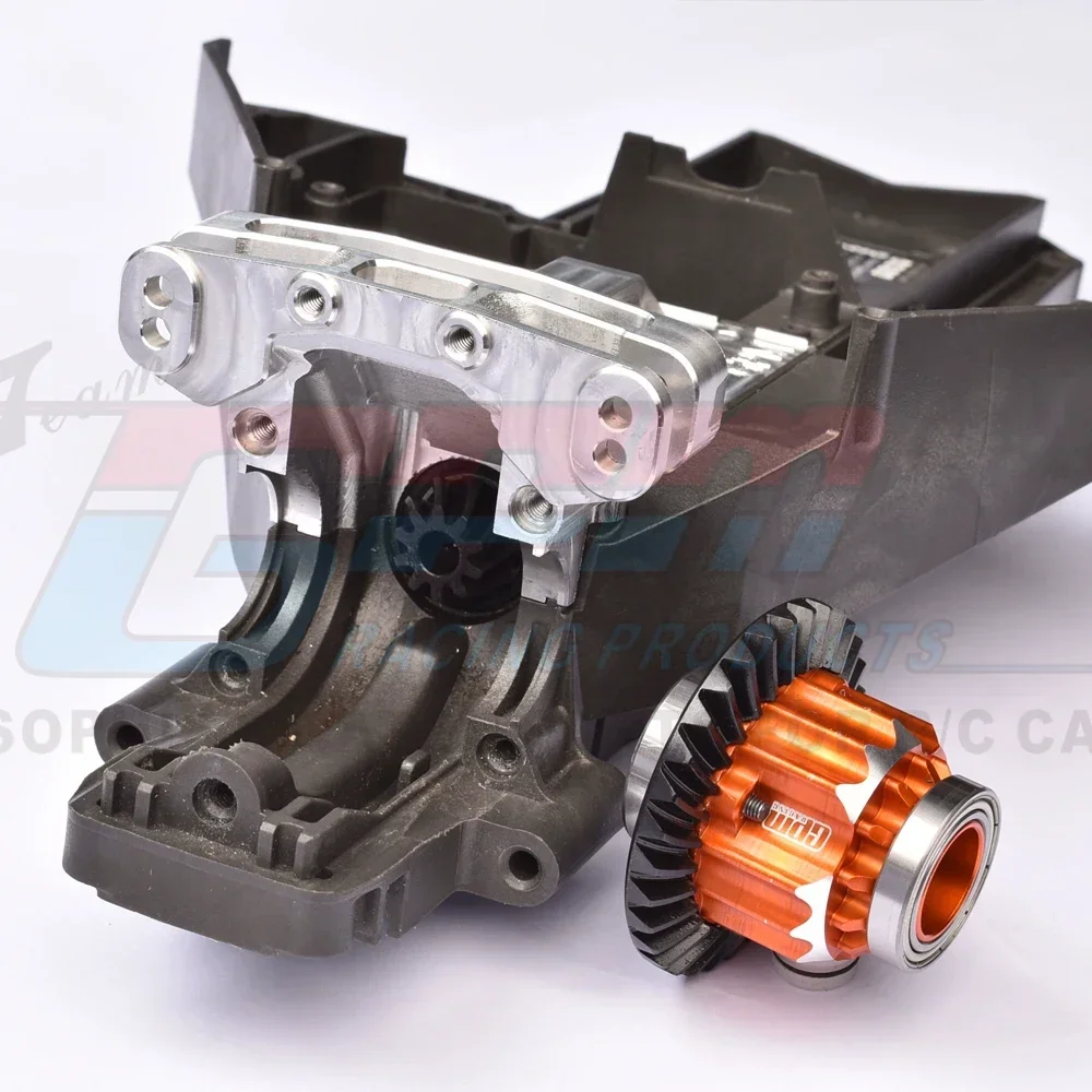 GPM Engrenages Coniques En Acier Chromé Pour Traxxas Xmaxx 8S/6S – Set Avant Noir