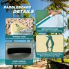 Inflatable Stand Up Paddle Board for adults youth, PVC material, green, 10'6×33×6, includes board, paddle, pump, fins, backpack