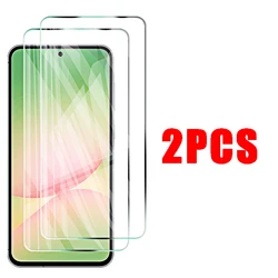 Premium Tempered Glass Screen Protector with Camera Lens Cover Film - Galaxy A06 4G (2pcs hd)