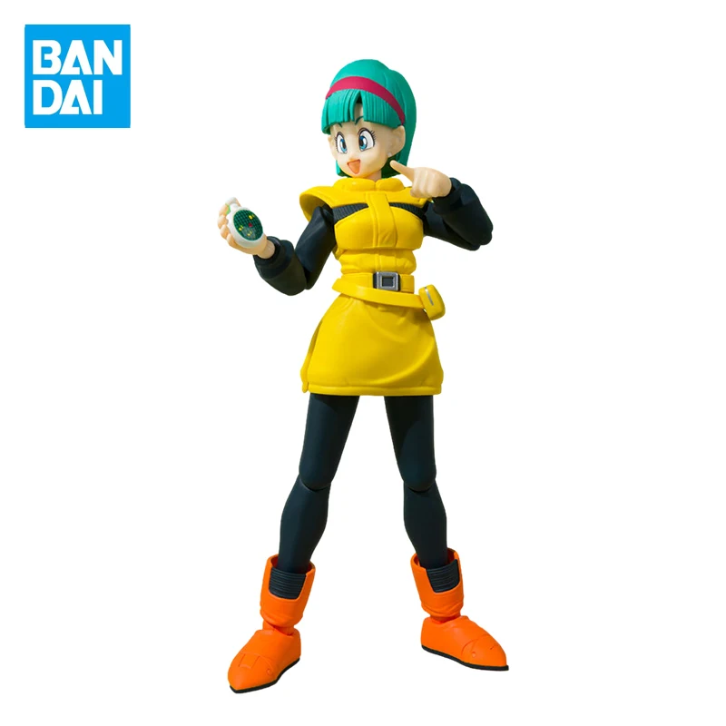 

Original Bandai Dragon Ball Z Anime Figure SHF Dragon Ball Z Bulma Namek Trip Finished Product Model Anime Action Figures Toys