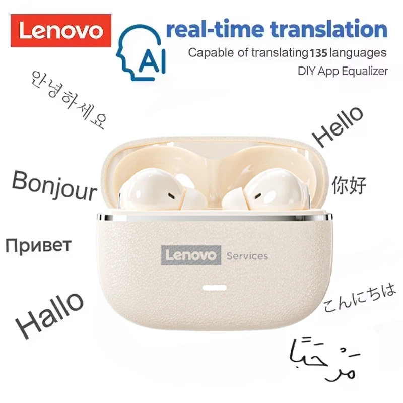 Lenovo Upgrade Le208 Ai Translation Wireless Earphones Tws Hi Fi Imax Level Sound Earphones Stereo Enc Noise Cancelling Earbuds, Alina Gadgets