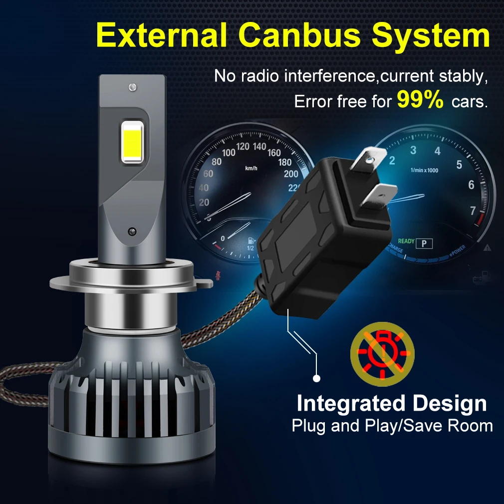 LED Car Headlight Bulbs H4 H7 H1 H3 H8 H11 H3 HB2 9003 HB3 9005 HB4 9006 6500K 110W 2Pcs led car lights led lights led bulbs led headlights led car headlights car headlamps