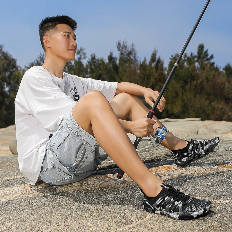 Men's Beach Swimming Shoes Women's Quick-drying Water Shoes Fitness Sports Sneaker Couple Wading Barefoot Color Aqua water shoes aqua shoes barefoot shoes