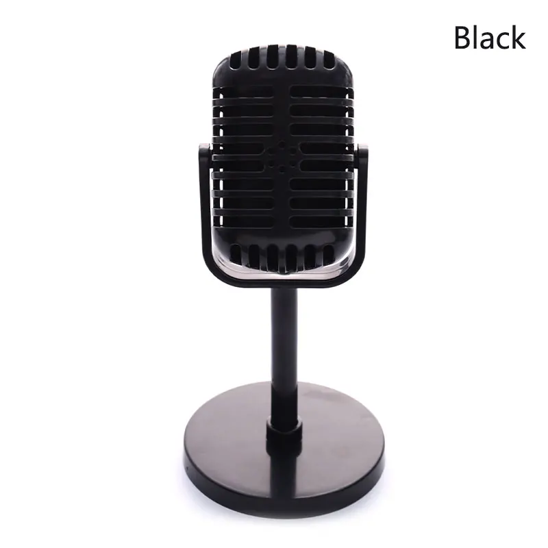 Simulation Classic Retro Dynamic Vocal Microphone Vintage Style Mic Universal Stand For Live Performanc Karaoke Studio Recording gaming microphone Microphones