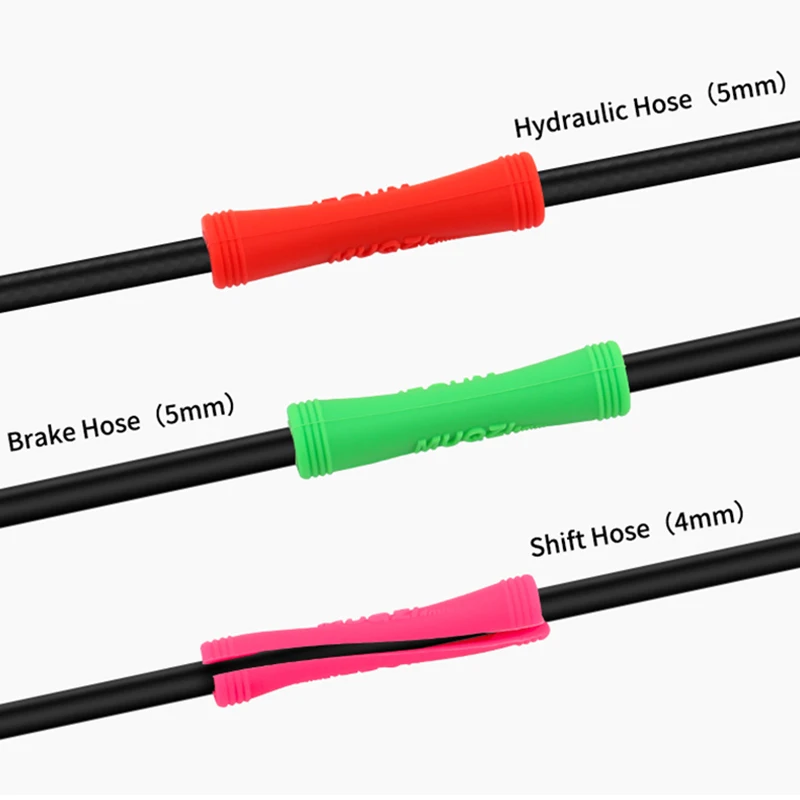 Bicycle Cable Protector MUQZI 4/8pcs Bicycle Cable Protector Brake Shift Line Frame Protect Sleeve MTB Road Fixed Gear Bike Universal
