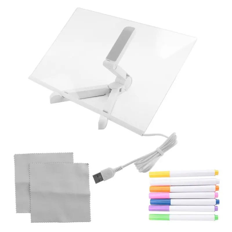 NEW-LED 노트 보드, 빛이 있는 발광 아크릴 메시지 마커 보드, 보드 노트 조명 화이트 보드