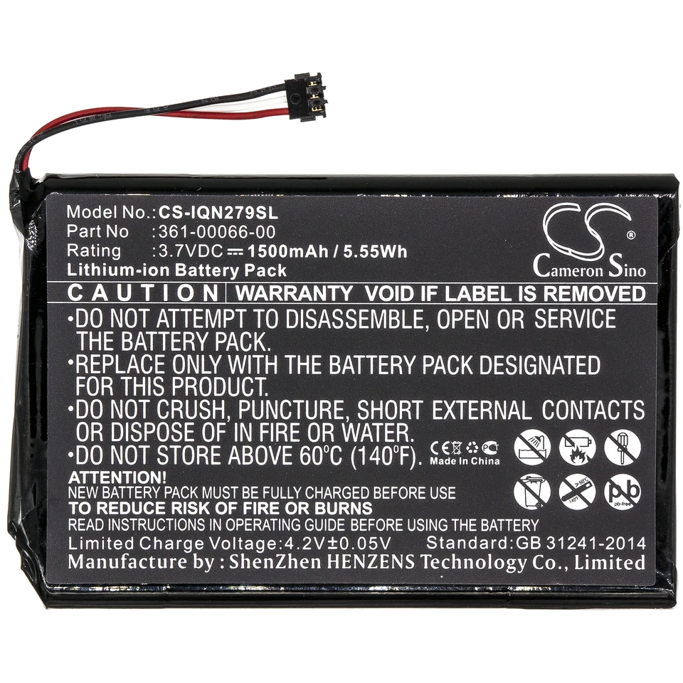 ZUMO 390LM Battery Cameron Sino 1800mAh Battery For Garmin ZUMO 340LM/350LM/390LM - Replacement 361-00059-00 Replacement 1800mAh Motorcycle GPS Battery