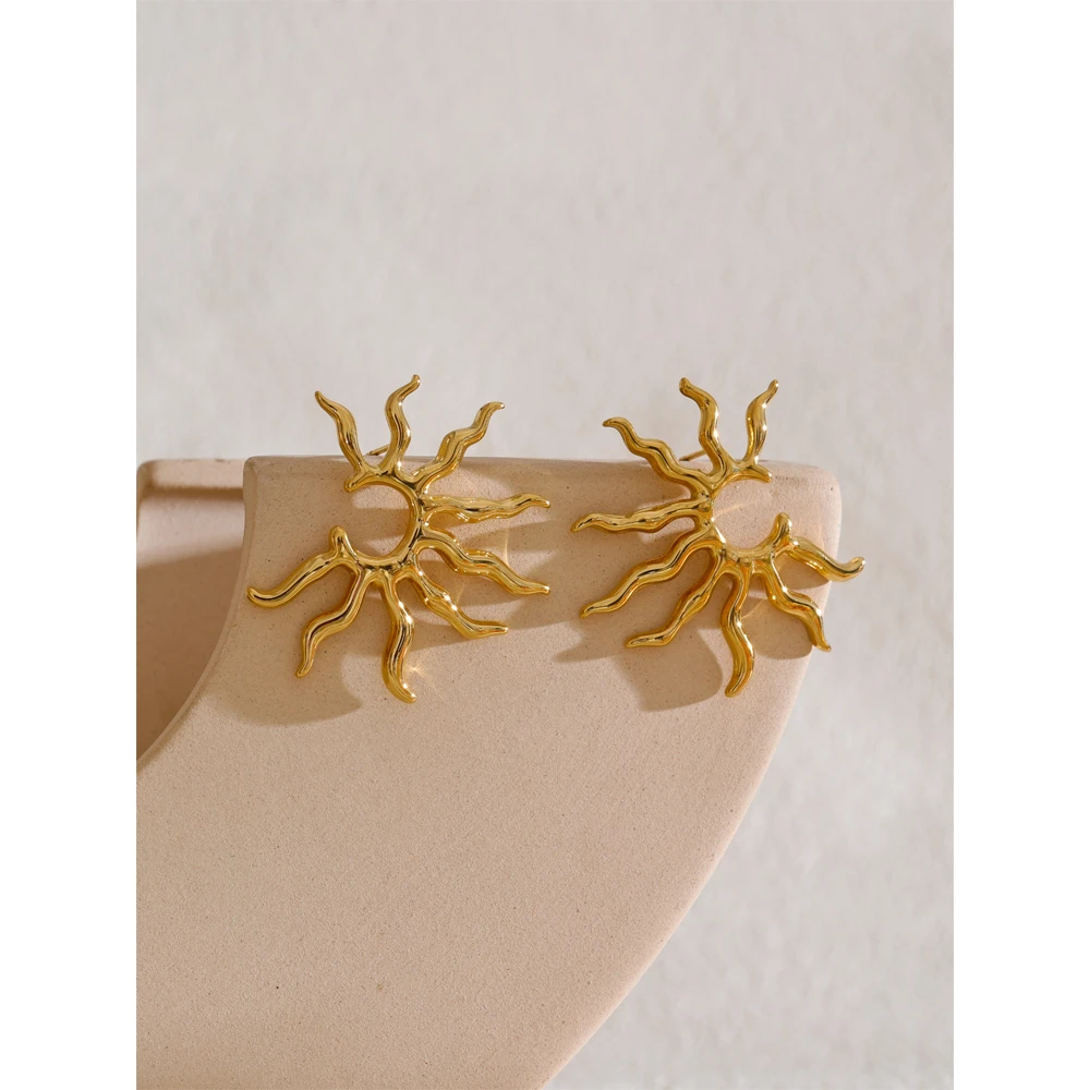 Yhpup Stud Earrings Stainless Steel Water Resistant