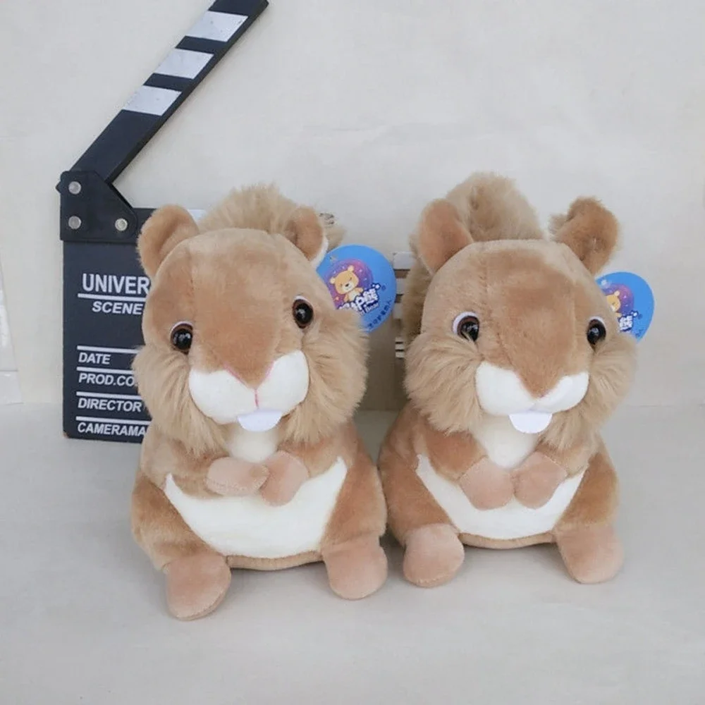 20CM Simulation Squirrel Plush Toy Super Level Cute Big Tail Mouse Forest Animal Realistic Birthday Gift To Accompany Children super safari level 1 pupils book dvd