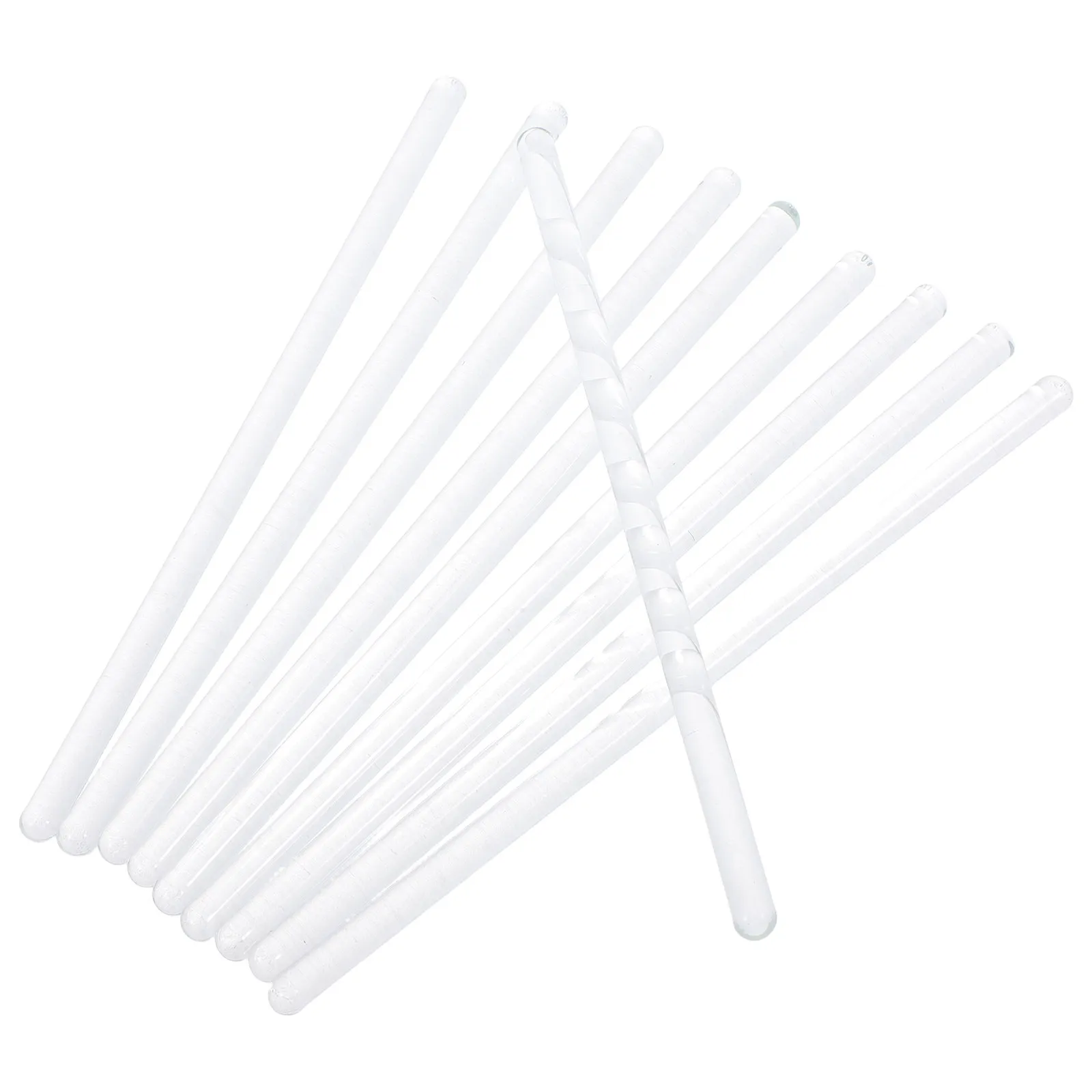 10개 유리 교반봉 실험실 혼합 실험용 부드러운 교반봉 긴 교반봉