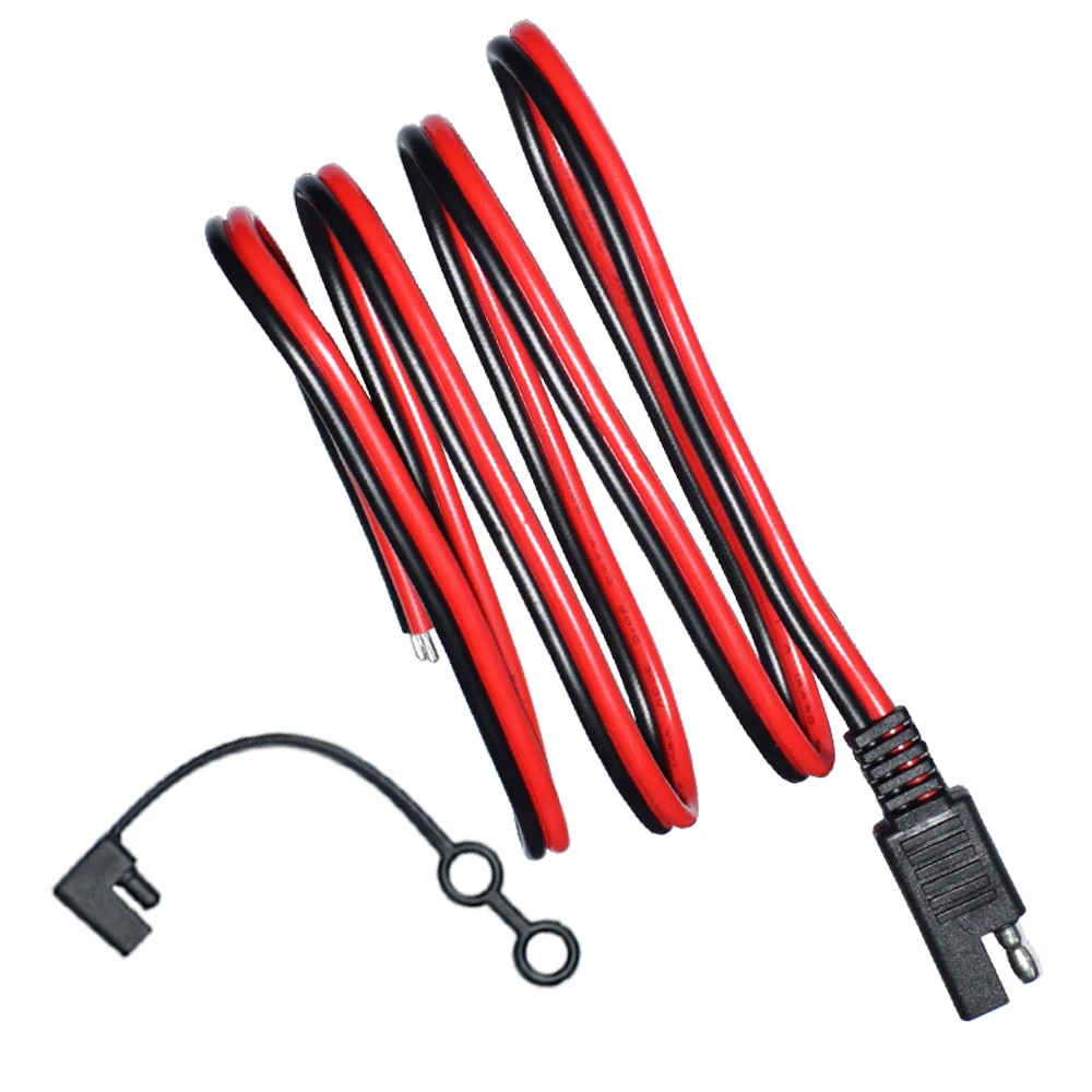 

1PCS14AWG SAE Extension Cable 2-Pin SAE Quick Connector Disconnect Plug 20A Solar Battery Panel SAE Plug Wire 39.37inch/100CM