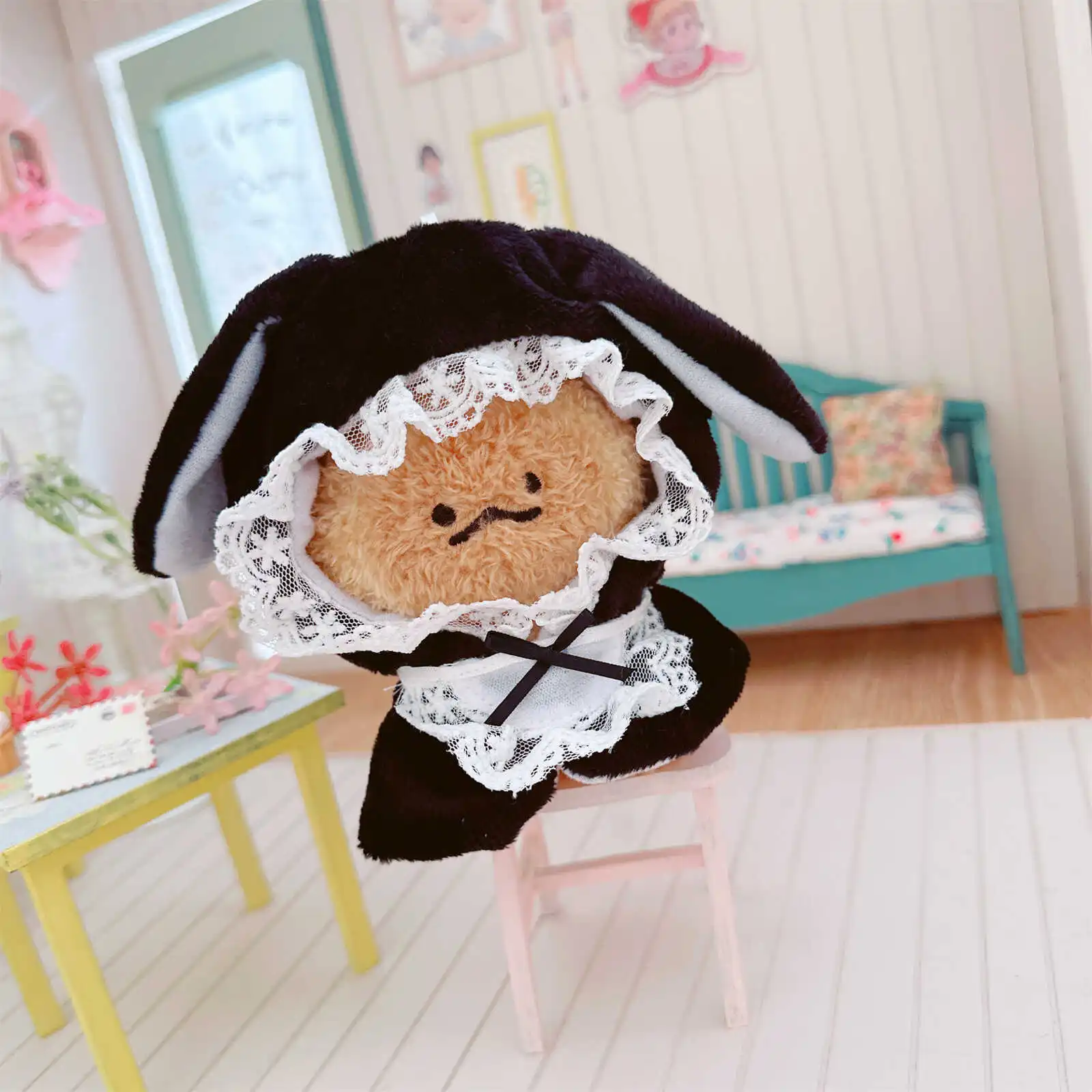 10 cm Kawaii Idol Puppenkleidung für süße Spitze Maid Schal Umhang Plüschpuppe Dress Up Wechselkleidung Spiele Mädchen Geburtstagsgeschenke – Detail 33