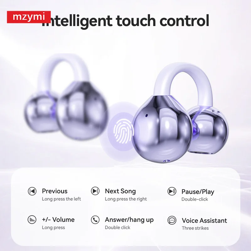 mzymi M79/M91 Bluetooth Earbuds Open Ear Sport Touch Control ENC Noise Cancelling for XIAOMI