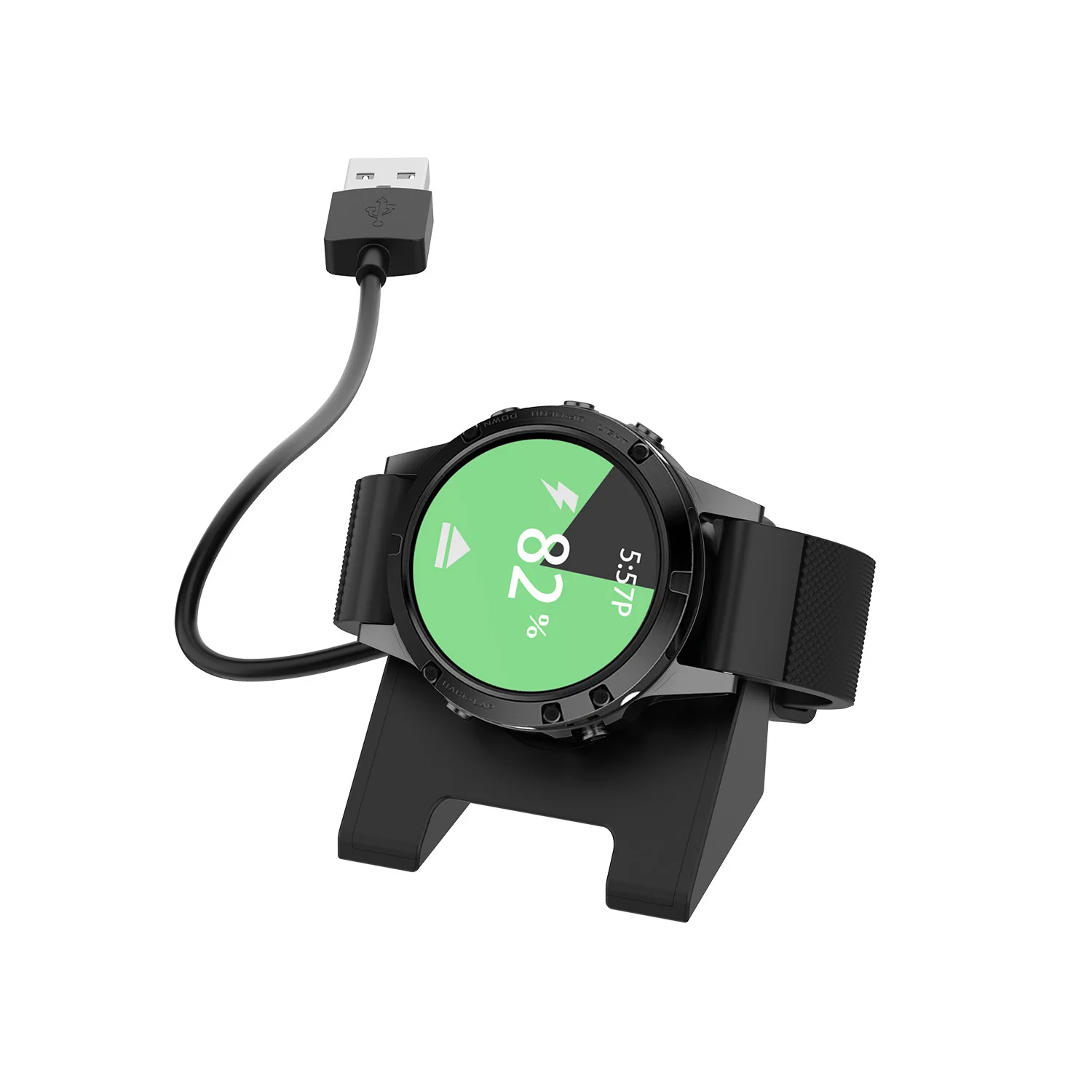 Para Garmin Forerunner 255 Correa de reloj de silicona de dos colores con  bucle convexo de