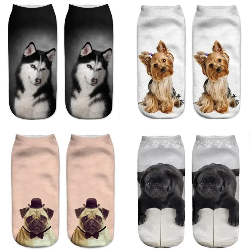 LHZY Womens Girls Calzini 5 Pacchetti, Simpatici Animali Da Compagnia Animati Divertenti Di Disegno Del Fumetto Del Fumetto Comodi Cotone Del Pavimento Della Miscela Del Regno Unito 4 7 Eu 35 41