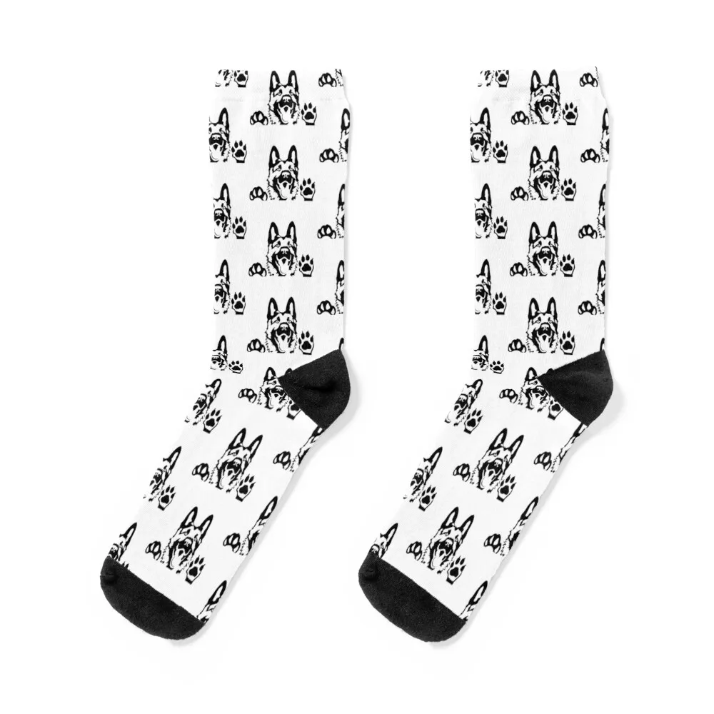 

Love German Shepherd Puppy Love Dog Pet Animal Love Cute Dog Art Design Happy Apparel Essential Inspiration Joy Mood Funny Socks