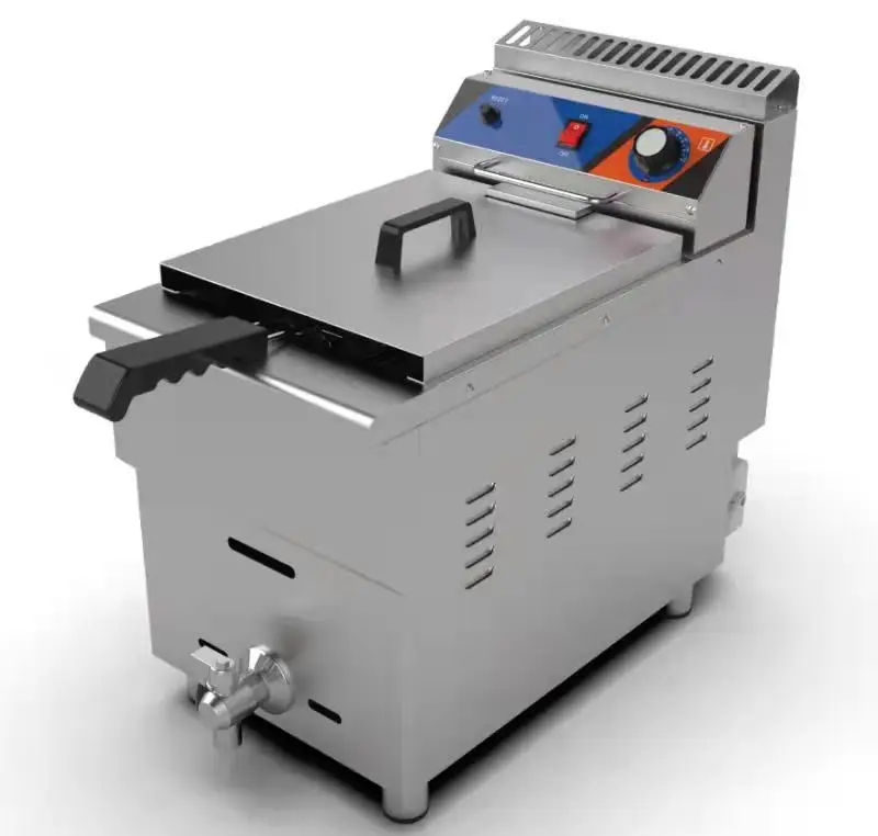 High Quality Stainless Steel Commercial Gas Deep Fryer Chicken Chips Kitchen Equipment Deep Fryer