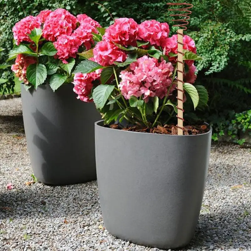 Plant Stakes 6PCS 12Inch Plant Stakes Copper Adjustable Garden Plant Support Sticks Electroculture Copper Gardening Antenna Floral Stakes