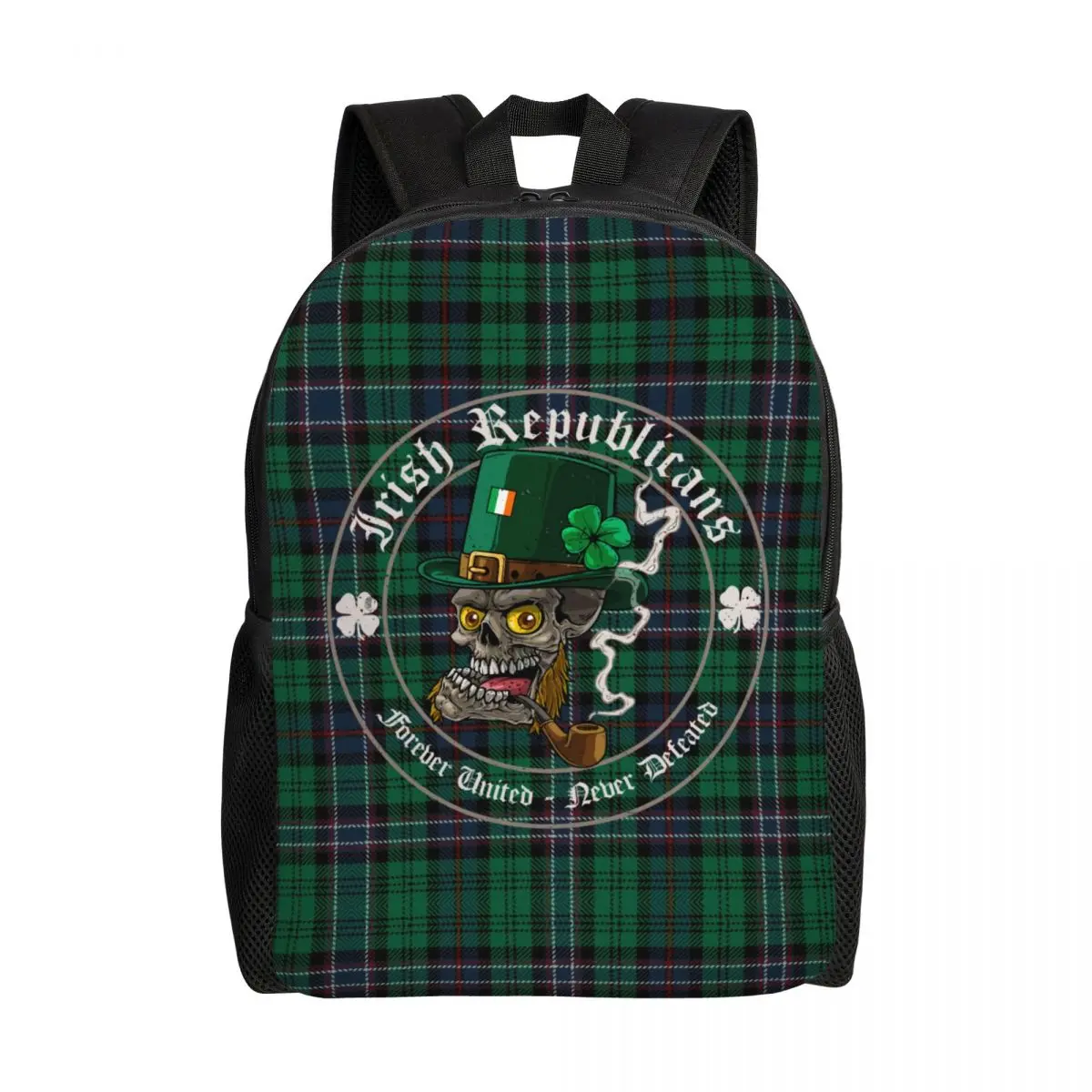 

3D Print Irish Republicans Backpack for Boys Girls Ireland Flag School College Travel Bags Men Women Bookbag Fits 15 Inch Laptop