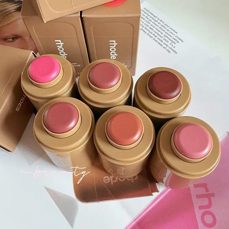 Makeup Cheek Blusher RHODE Cream Blusher Stick Lip Gloss Phone Case For iPhone New Toast SALTY TAN Raspberry Espresso Lipstick INS