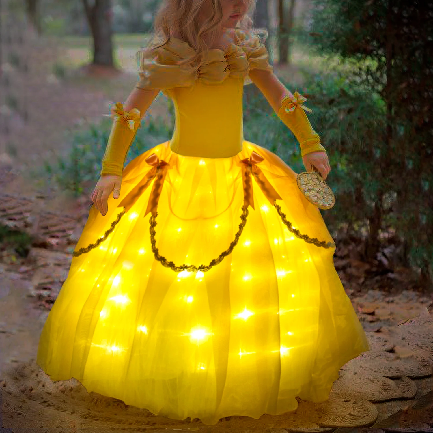 3-10 Years Kids Girls Beauty And The Beast Belle Princess Pleated Dress  Ball Gown Cosplay Fancy Dress Costume | Fruugo NO