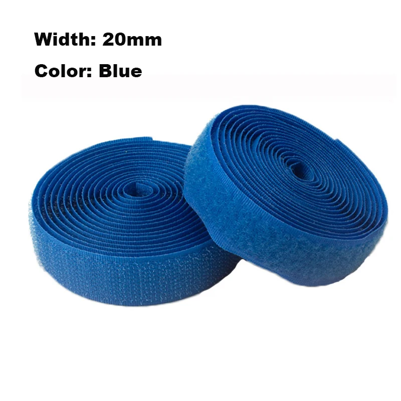Colorful 20mm Sew-On Hook and Loop Tape - Nylon Fastener Straps