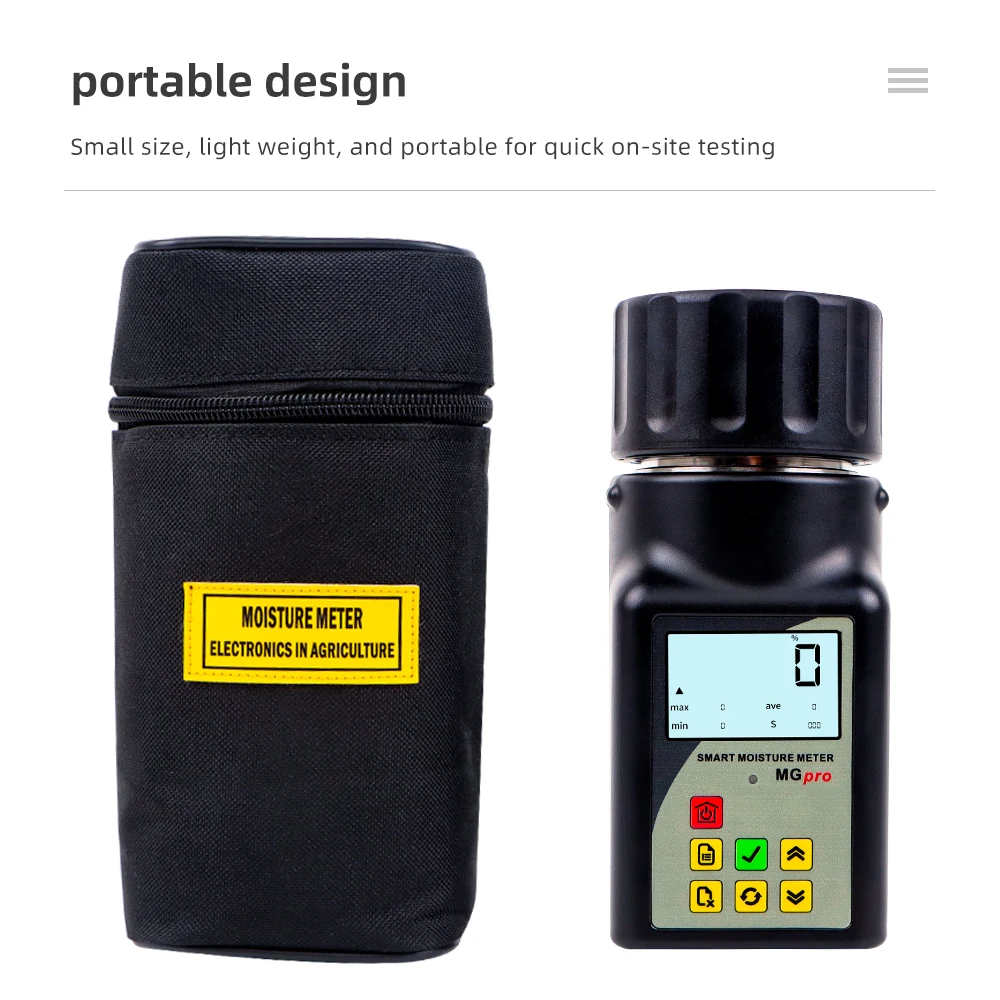GM-pro Smart Moisture Meter for 25 Kinds Grains Humidity Tester Corn Wheat Bean Peanut Seed Hygrometer