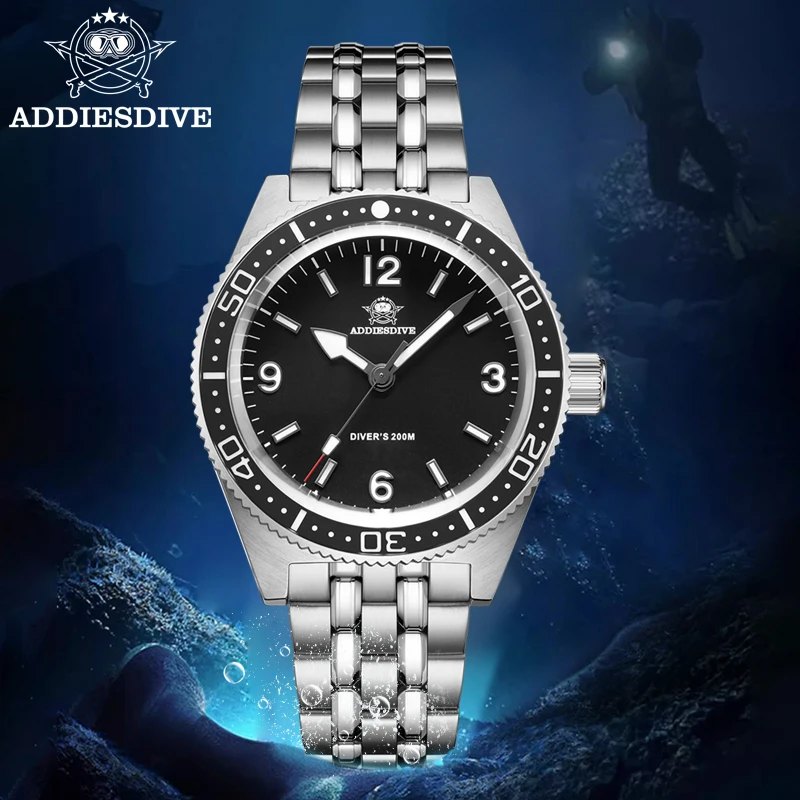 ADDIESDIVE TOP Brand Men Diver Watch 20Bar Waterproof Sapphire Glass 316L Stainless Steel Luminous Reloj Hombre Quartz Watches welding rods 10pcs 1 2mm 1 6mm 2 4mm 316l stainless steel tig electrode 330mm high quality flux core low temperature meld mire