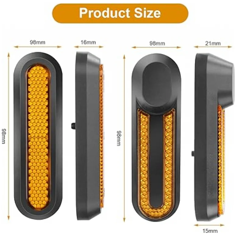 Electric Scooter Rear Wheel Reflective Stickers Replacement Parts