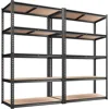 35.55"W x 72"H x 16"D Storage Shelves 72"H Garage Shelving Heavy Duty 2020LBS 5 Tier Adjustable Metal Shelving Unit 2