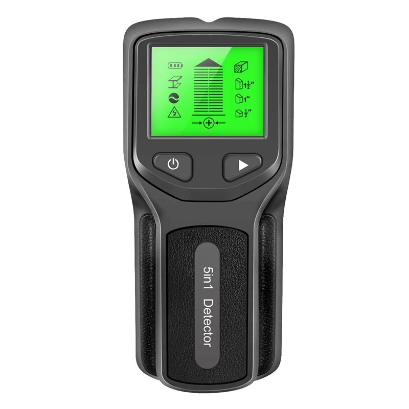 5-In-1 Studs Metal Detector Wall Scanner AC Wood Finder Cable Wires Depth Tracker Electric Box Finder Wall Detector Durable A