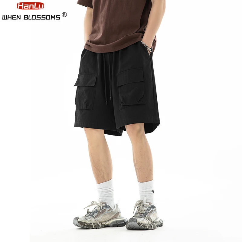 Male Outdoor Casual Fashion Cargo Shorts 2024 Summer New  Multiple pockets Design Shorts Men's  Leisure knee length Shorts
