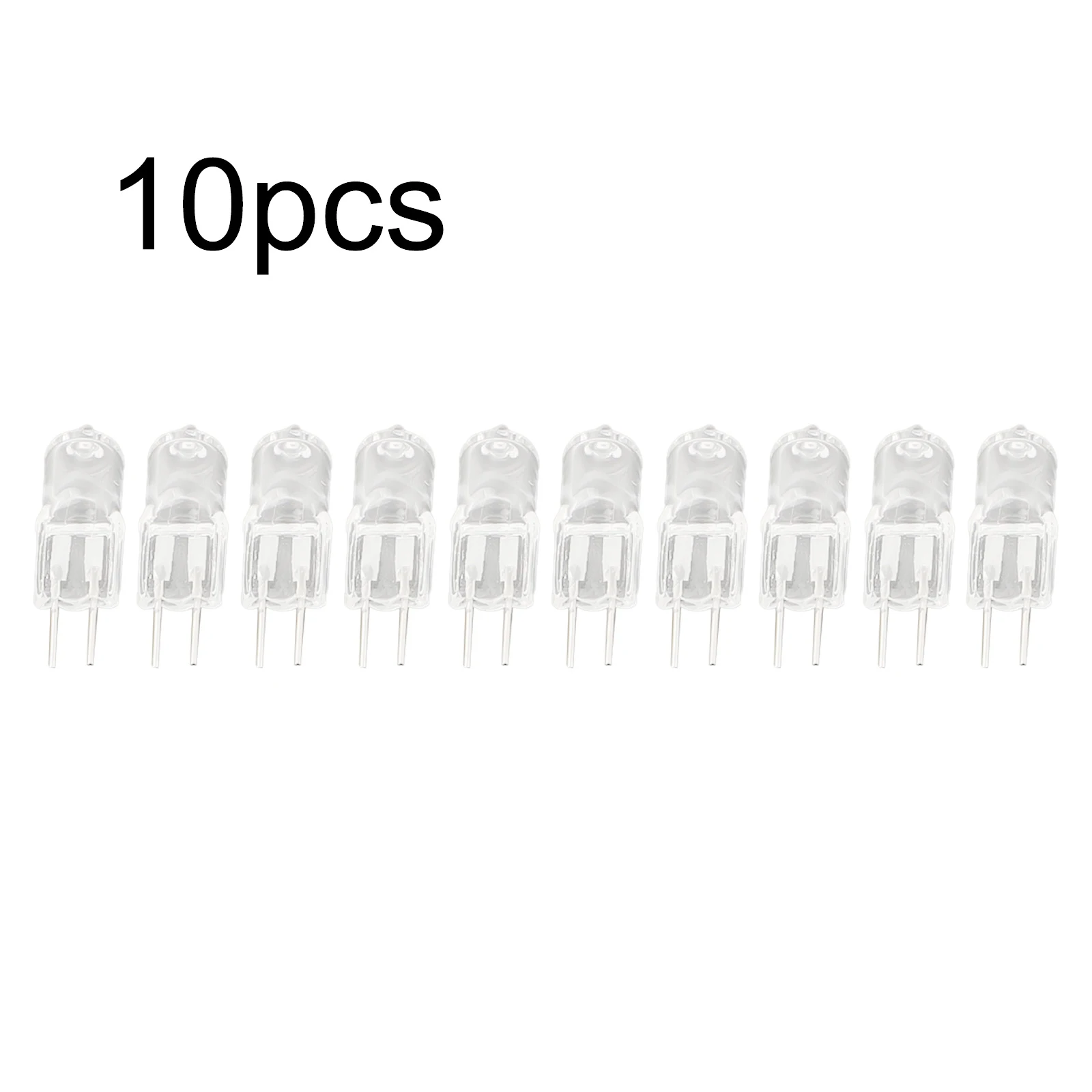 

10pcs G4 Halogen Lamp Bulbs 12V 5W/10W/20W/30W/50W Halogen Lamp 2 Pin Light Bulb For Ceiling Lamp Desk Light Home Decor