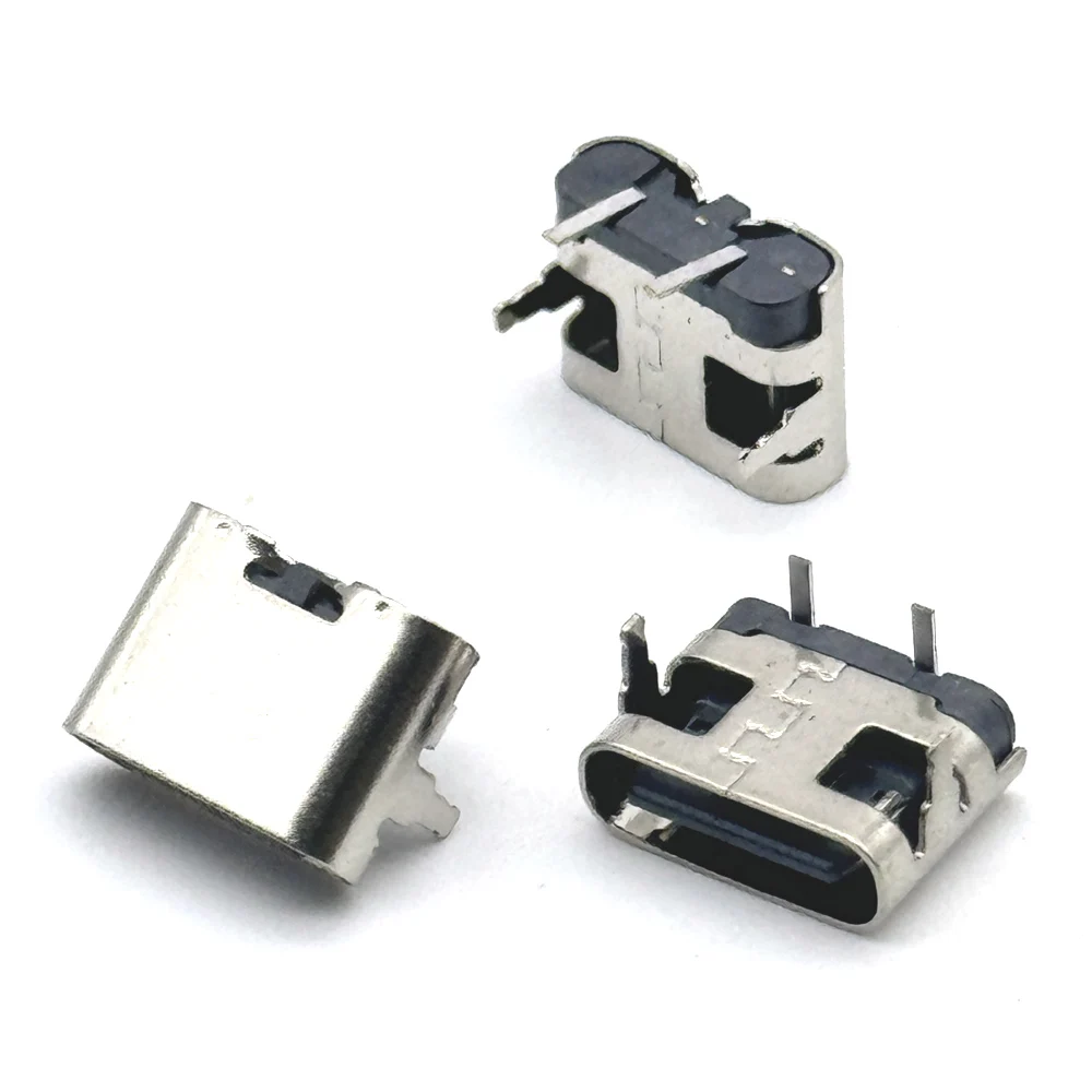 4Pin Type-C USB 커넥터 암 포트 잭 솔더 플러그 SMD SMT 안드로이드 전화 데이터 충전 소켓 마이크로 USB DIY 수리 어댑터