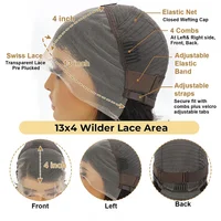 Cheveux birmans partie latérale coupe lutin perruques droites courte Bob perruque de cheveux 100% cheveux humains 13x4 dentelle avant perruques de cheveux humains couleur naturelle 3