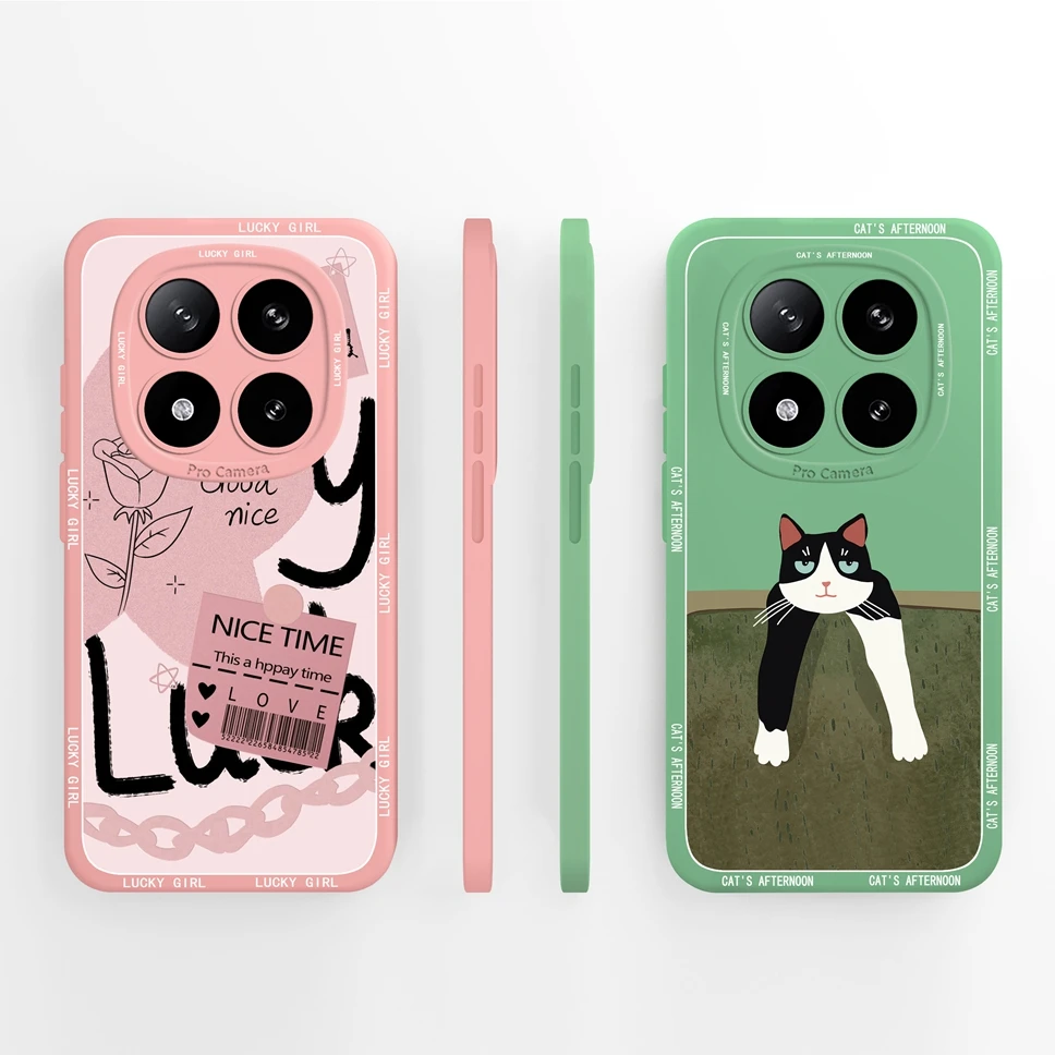 Lovely Stars Camera Protection Liquid Silicone Phone Case, Protective Back Cover
