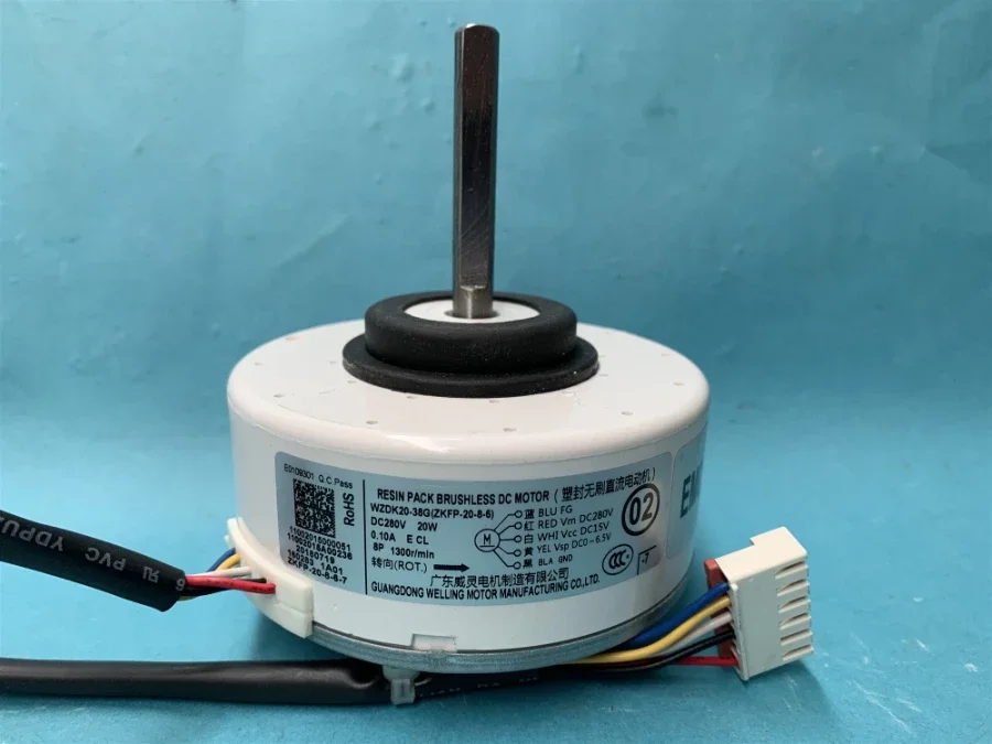 

Suitable for Midea inverter air conditioner internal motor WZDK20-38G (ZKFP-20-8-6) DC brushless fan 20W