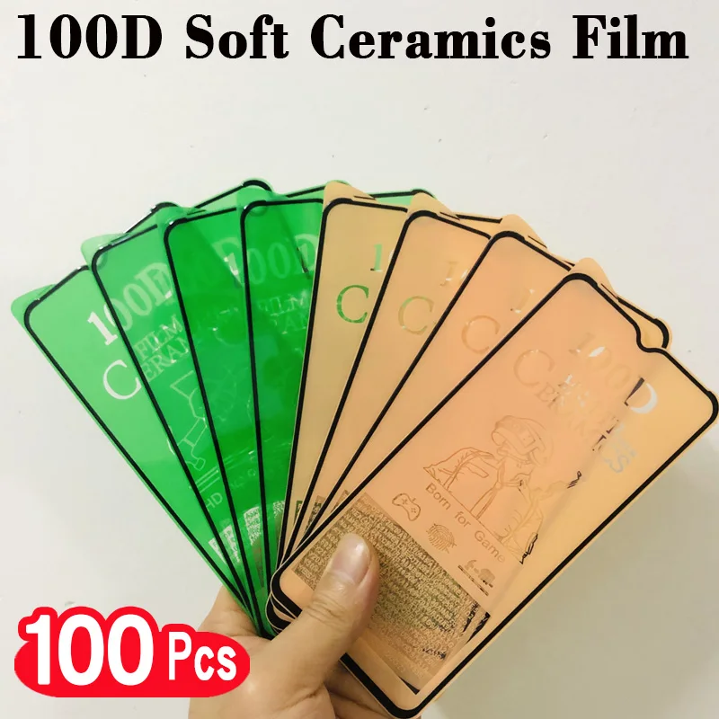 100Pcs Clear Soft Ceramic Matte Protective Film For Samsung Galaxy A04S Core A04E M14 A14 A24 A34 A54 5G Screen Protector Glass