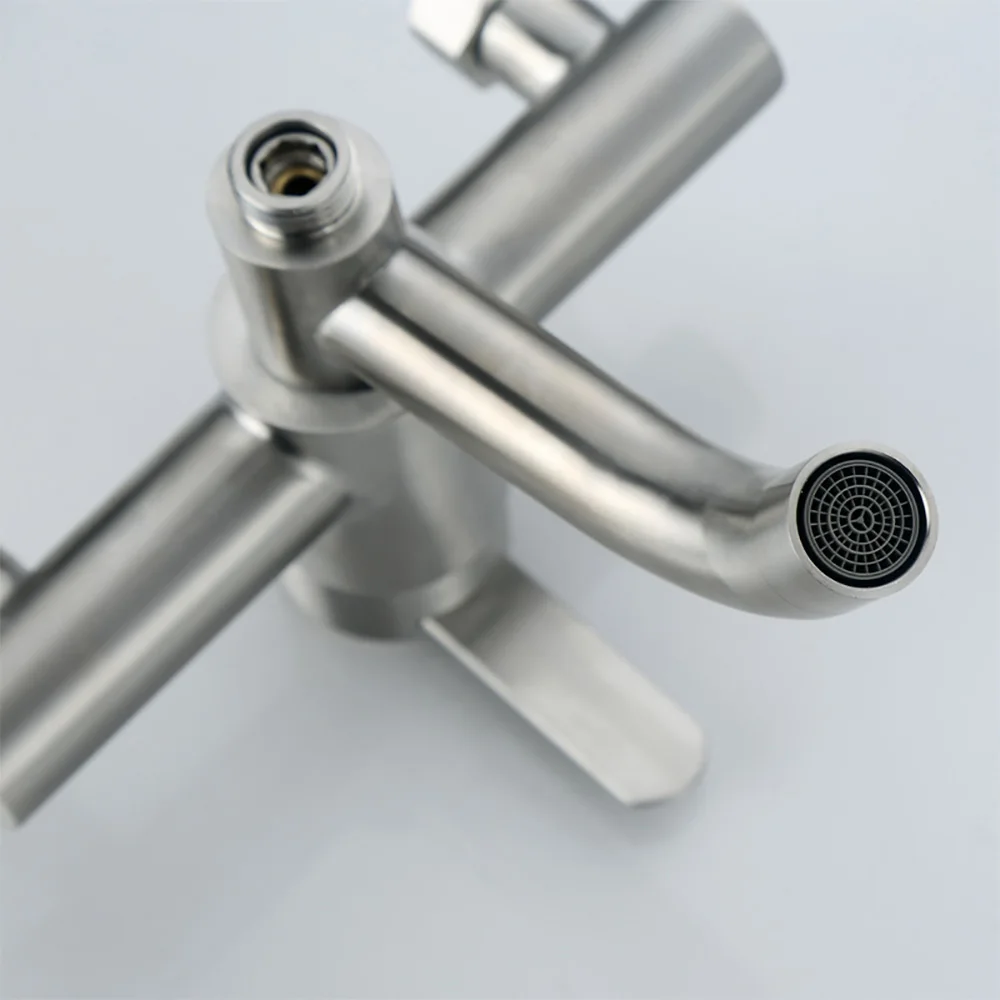 Shower Faucet Tap Mixer Showerhead 3 Way Wall Mounted Bathroom Accessories