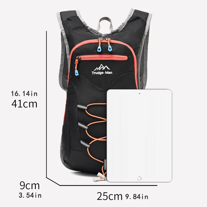 Multifunctional backpack suitable for hiking, mountaineering, and off-road cycling - featuring adjustable shoulder straps and ch