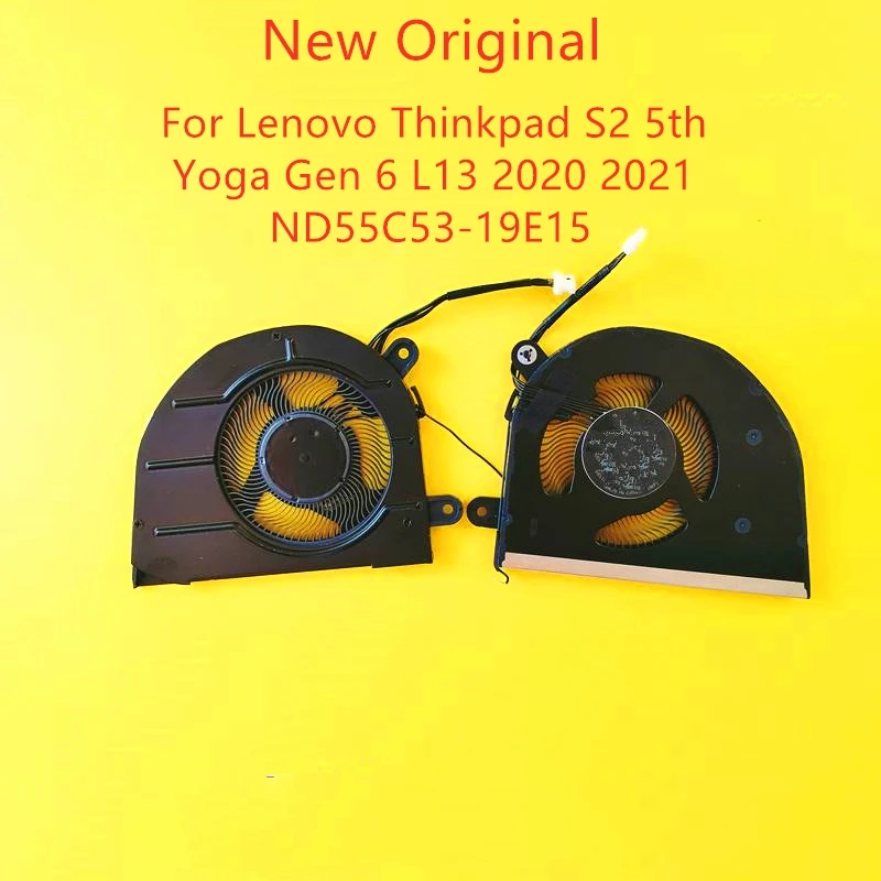 

New Original Laptop CPU Cooling Fan For Lenovo Thinkpad S2 5th Yoga Gen 6 L13 2020 2021 Fan ND55C53-19E15
