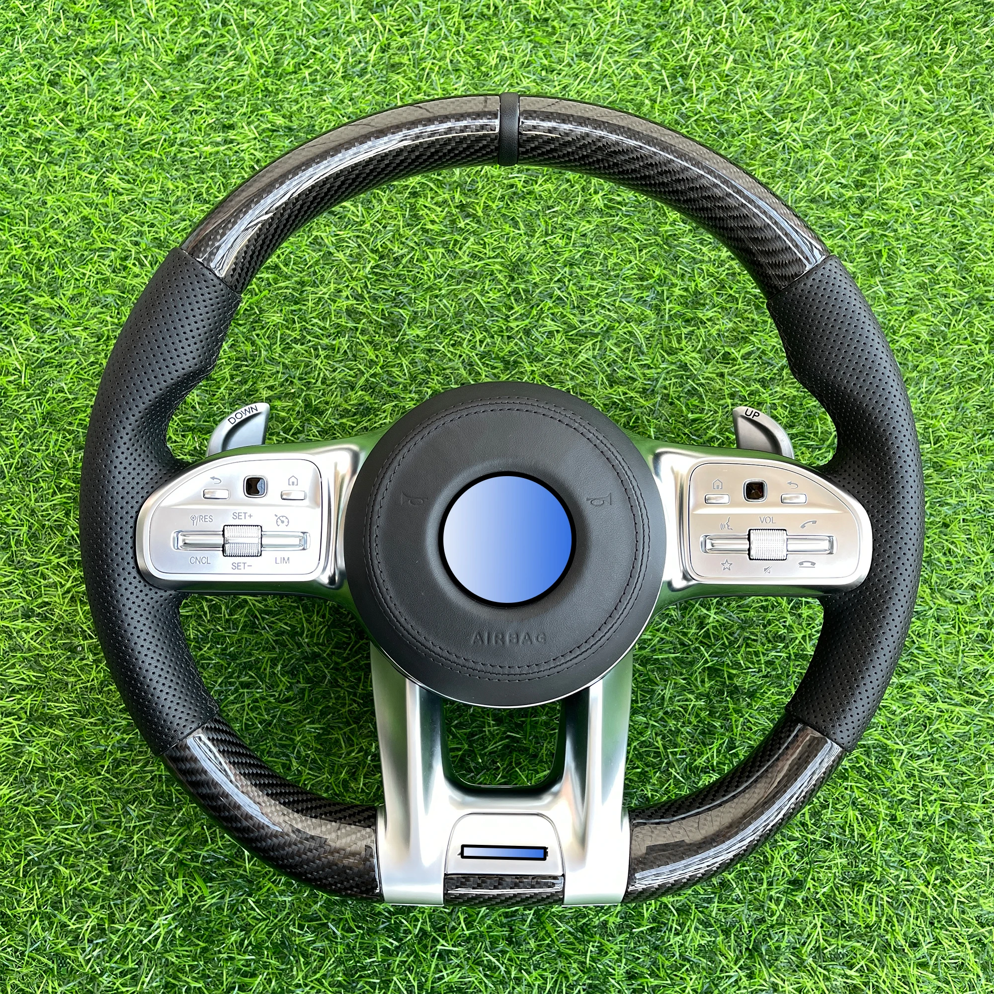 

For 10-21year Mercedes-Benz C/E/GLC/GLE/A/B/CLS/CLA GT AMG steering wheels W221 W212 W205 W222 W213 W166 W253 C63 carbon fiber