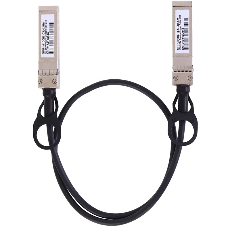 

3x10G SFP + кабель Twinax, прямой медный (DAC) 10GBASE SFP Пассивный кабель для фоторяда, Ubiquiti,D-Link (0,5 м)
