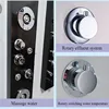 SUS304 LED Light Shower Panel Faucet Wall Mounted SPA Massage System Shower Column System Digital Temperature Screen 4